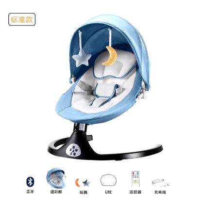 Electric Baby Swing Baby Lounger Chaise Longue for Baby Resting Chair Chair with Bluetooth Music Remote Control Baby Cot