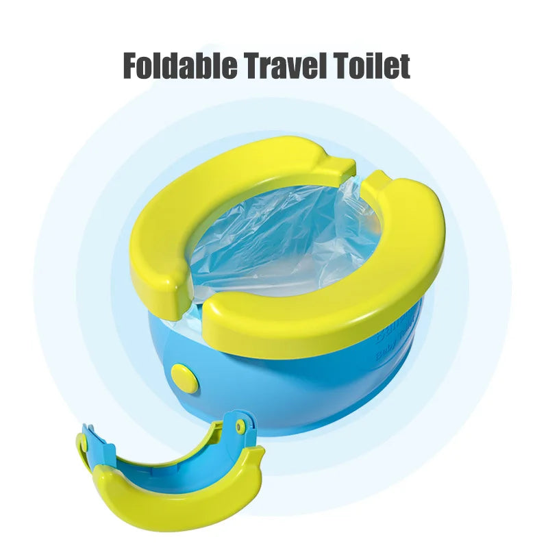 Portable Travel Baby Potty Foldable Children'S Potty Training Seat Easy to Clean Toilet Seat Boys and Girls Birthday Gift