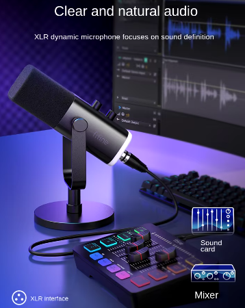 Dynamic Noise Reduction Multifunctional Microphone-Microfono Multifuncional Con Reduccion Dinamica de ruido