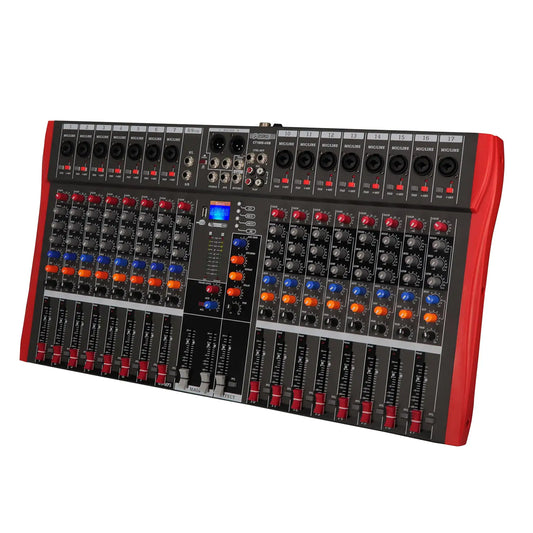 5 Core 16-Channel Audio Mixer with Bluetooth and USB-Mezclador de Audio 5 Core de 16 Canales con Bluetooth y USB